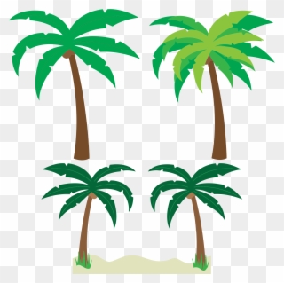 Free Cartoon Dentist Clip Art - Tropical Palm Trees Clipart - Png Download