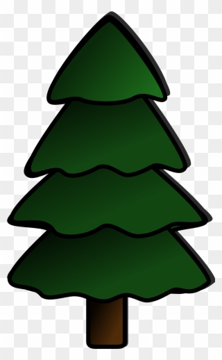 Tree Svg Vector File, Vector Clip Art Svg File - Pine Tree Clipart - Png Download