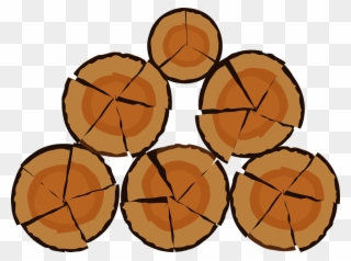 Cliparts Lumber Logs - Wood Pile Vector - Png Download