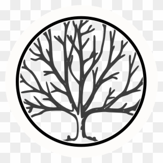 Clipart Transparent Download Black And White Oak Tree - Free Winter Tree Clip Art - Png Download