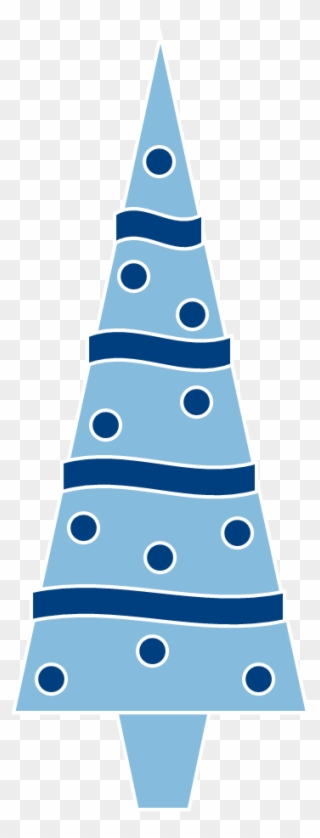 Blue Christmas Clip Art Fun For Christmas - Blue Christmas Tree Free - Png Download