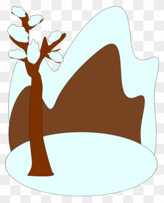 Download Winter Clip Art Clipart Winter Clip Art Winter - Clipart Tree With Snow - Png Download