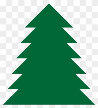 Pine Tree Clip Art Cliparts - Christmas Tree Clipart Simple - Png Download