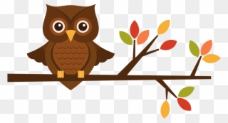 Fall Clipart Cute - Brown-owl-family Mug - Png Download