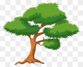 Clip Arts Related To - Tree With Branches Cartoon - Png Download