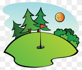 Free Clipart Picture Library Library - Cartoon Mini Golf Course - Png Download