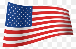 Us Flag Clip Art Png - Usa Flag Waving Png Transparent Png