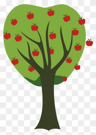 Clipart Apple Trees Black And White - Apple Tree Clipart Png Transparent Png