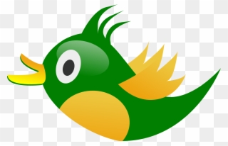 Clip Art Peace Peace Dove Twitter Bird - Yellow And Green Bird Cartoon - Png Download