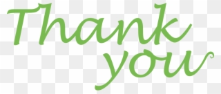 Christmas Thank You Thank You Clip Art 5 Library - Thank You Green Transparent - Png Download