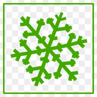 Download Green Snowflake Png Clipart Clip Art Snow - Copo De Nieve Verde Png Transparent Png