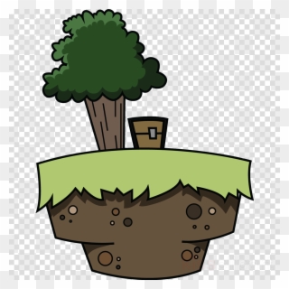 Download Skyblock Island Png Clipart Minecraft Clip - Minecraft Skyblock Png Transparent Png