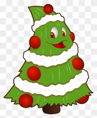 Tree Clipart Funny - Transparent Christmas Tree Png