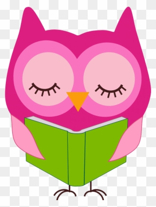 Book And Owl Clipart Collection - Owl With Book Clipart - Png Download