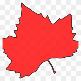 Maple Leaf Clipart Clip Art At Clker Vector Online - Red Fall Leaf Clip Art - Png Download