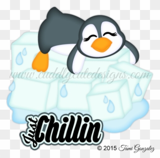 Just Chillin Winter Snow, Winter Christmas, Layout - Scrapbooking Clipart