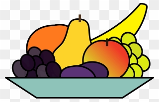 Food Clip Art Images - Bowl Of Fruits Clip Art - Png Download