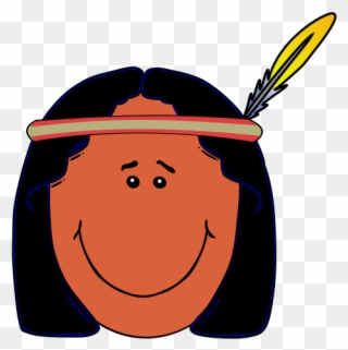 Free Clipart Native American People - Indian Face Clipart - Png Download