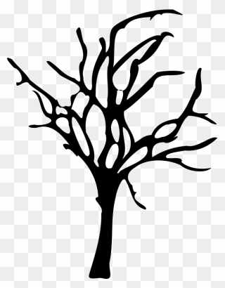 Silhouette Tree Art - Dead Tree Vector Png Clipart