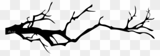 Tree - Creepy Tree Branch Silhouette Clipart