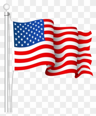 Flag Clip Art Flag Clipart Fans - American Flag Png Clipart Transparent Png