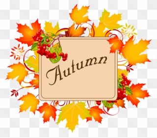 Colorful Clip Art For The Autumn Season - September Month - Png Download