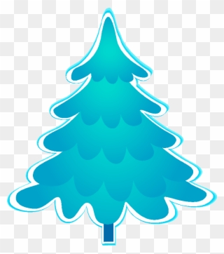 Blue Christmas Tree Clipart Images, Blue Christmas, - Aqua Christmas Tree Clipart - Png Download