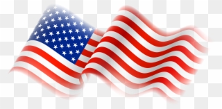 Free Flag Clip Art Pictures - Waving American Flag Png Transparent Png