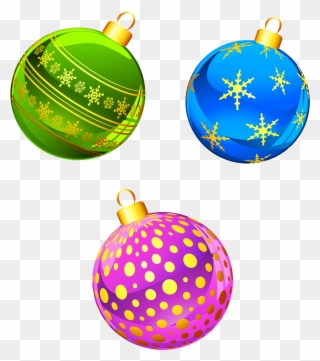 Christmas Tree Clipart Transparent Free Christmas Ornaments - Christmas Bulbs Clip Art - Png Download
