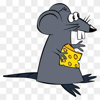 Png Rat Clipart - Mouse And Cheese Clipart Transparent Png