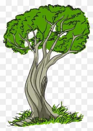 Nature Trees Tree With Grass - June 5 Environment Day Clipart