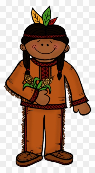 Native American Thanksgiving Clipart Kid - Native American Clipart - Png Download