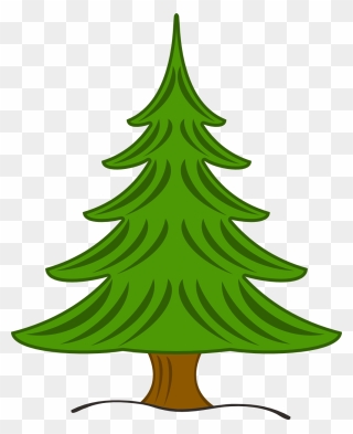 Pine Tree Clipart Free Clipart Images - Christmas Pine Tree Clip Art - Png Download