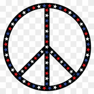 - Eps, - Svg, - Free Clipart Of A Patriotic - Clip Art Peace Sign Png Transparent Png