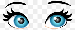 Blue Female Eyes Png Clip Art - Brown Eyes Clip Art Transparent Png