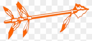 Orange Spear Cut - Spear Clipart - Png Download