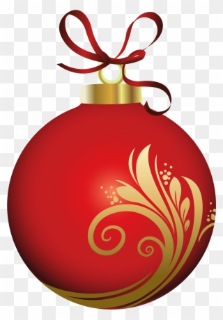 Christmas Ornament Clipart Png Red Christmas Ornament - Christmas Ornament Clipart Png Transparent Png
