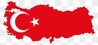 Country Flag Clip Art - Turkey Map Png Transparent Png