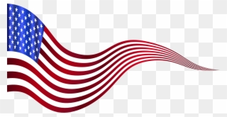 Clipart Wavy Banner Variation - American Flag Clip Art - Png Download