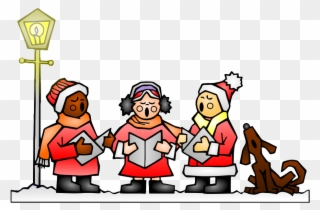 Free Animated Christmas Clipart - Christmas Caroling - Png Download