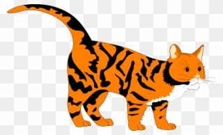 This Free Clip Arts Design Of Tiger Cat - Orange Cat Clipart Png Transparent Png