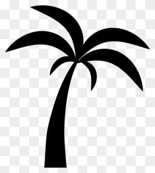 White Palm Tree Png - Logo Palm Tree Vector Clipart