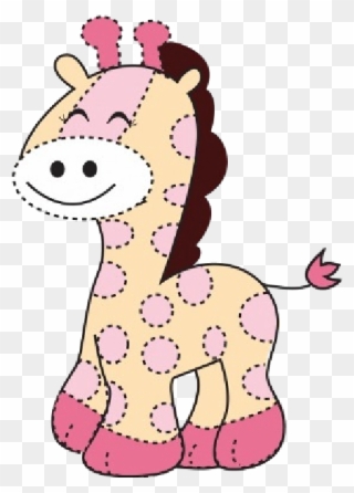Baby Giraffe Clip Art Baby Clipart Baby Image - Pink Baby Giraffe Clipart - Png Download
