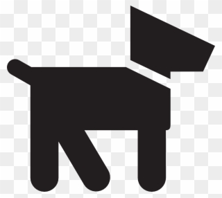 Dog Silhouette Clip Art - Dog Piktogram - Png Download
