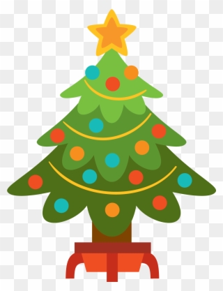 Free Christmas Tree Clip Art Christmas Moment Image - Simple Christmas Tree Clipart - Png Download