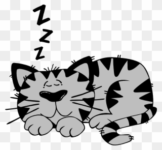 Picture Royalty Free Stock Clip Art At Clker Com Vector - Cat Sleeps Clip Art - Png Download