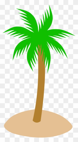Cartoon Palmtree - Palm Tree Clip Art - Png Download