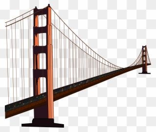Free San Francisco Cliparts Download - Bridge With Transparent Background - Png Download
