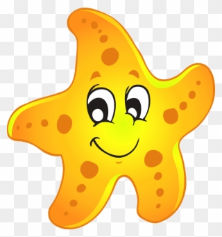 Starfish Cute Of A Sea Star Clipart - Star Fish Clip Art - Png Download