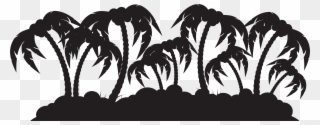 Palm Island Silhouette Png Clip Art Imageu200b Gallery - Island Silhouette Transparent Png